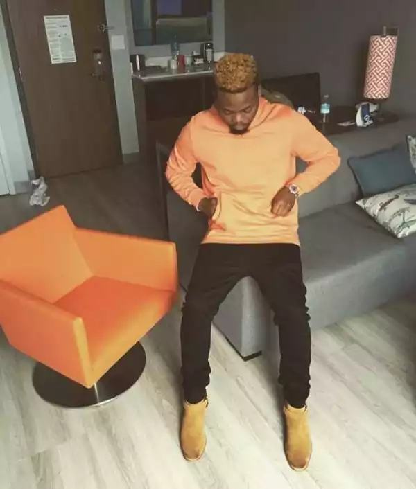 Olamide & His New Blonde Hairstyle Show Off Stylishness In Toronto, Canada (Photos)